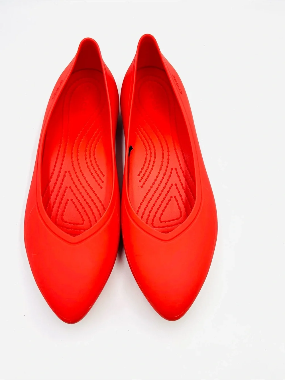 CROCS shoes Brooklyn Pointed Toe ballet Flats comfort classic red women size 7 - Picture 8 of 10